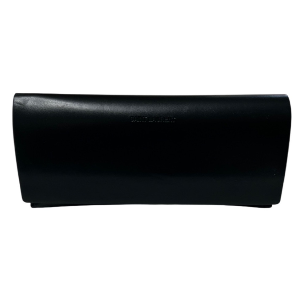 Saint Laurent Black Sunglass Case & Cleaning Cloth NWOT